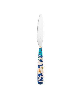 Cutit de masa, otel inoxidabil si acril, albastru, Flower&Lemon - GUZZINI